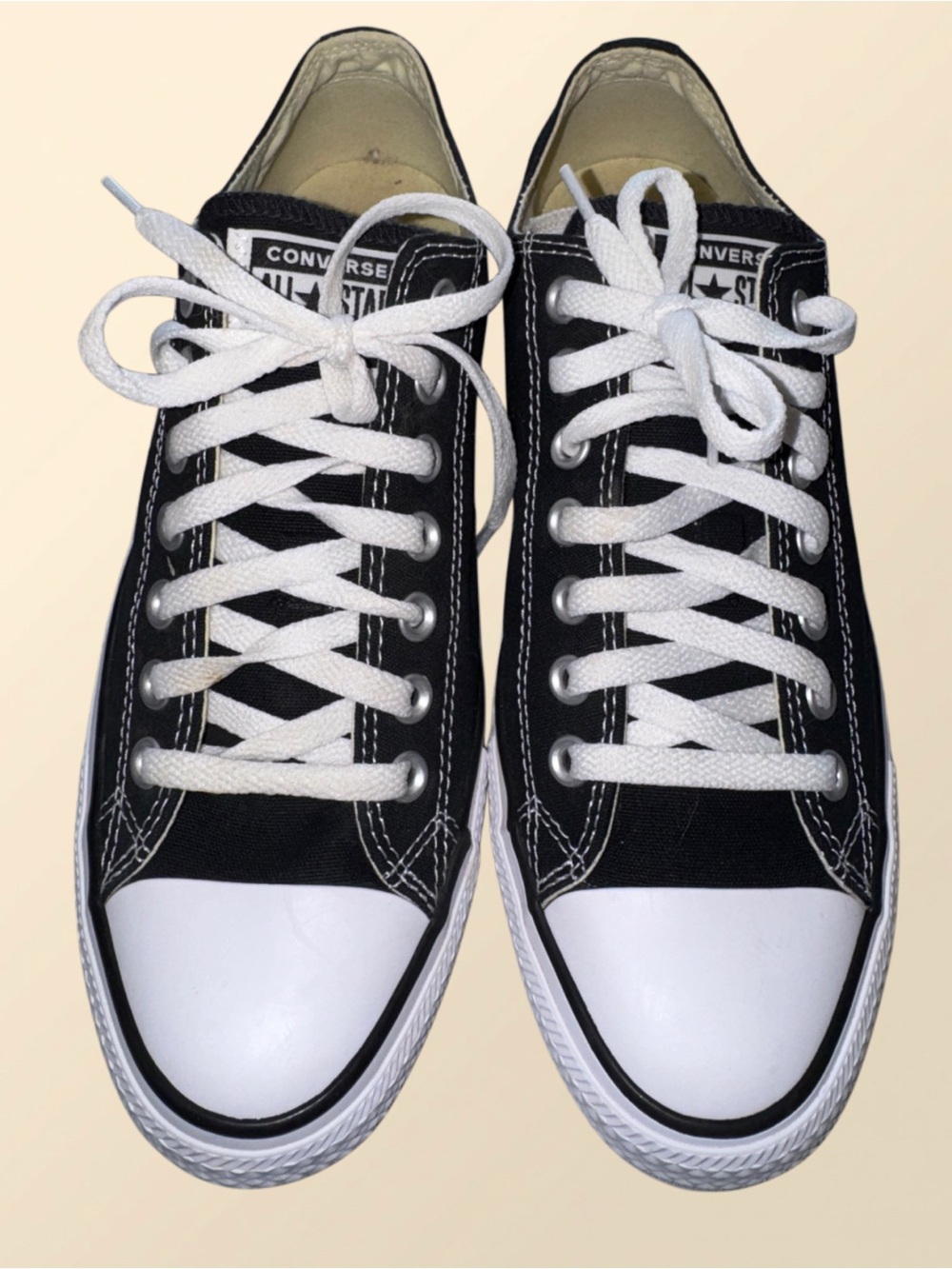 Converse Chuck Taylor All Star Low Top Black Unisex M8.5 W10.5 Canvas Sneakers - Picture 7 of 13